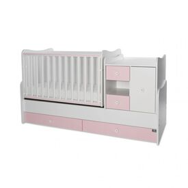 Πολυμορφικό Κρεβάτι Lorelli MiniMax  White & Orchid Pink 10150500038A - Βρεφικά Πολυμορφικά Κρεβατάκια στο Oneirokosmos