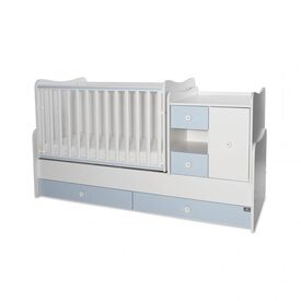 Πολυμορφικό Κρεβάτι Lorelli MiniMax  White & Baby Blue 10150500039A - Βρεφικά Πολυμορφικά Κρεβατάκια στο Oneirokosmos