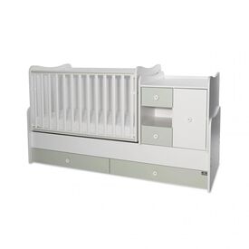 Πολυμορφικό Κρεβάτι Lorelli MiniMax  White & Milky Green 10150500040A - Βρεφικά Πολυμορφικά Κρεβατάκια στο Oneirokosmos