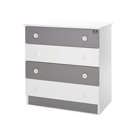 Lorelli Συρταριέρα Dresser 81x50x86cm White & Stone Grey 10170070041A - Σιφονιέρες - Αλλαξιέρες στο Oneirokosmos