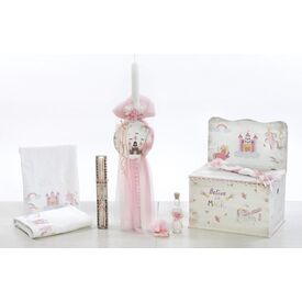 Σετ Βάπτισης με θέμα Κάστρο ΣΚΒ-2110 - Για Κορίτσι στο Oneirokosmos