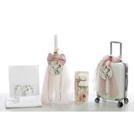 Σετ Βάπτισης με θέμα Ελεφαντάκι ΣΔΣ-2341 - Για Κορίτσι στο Oneirokosmos