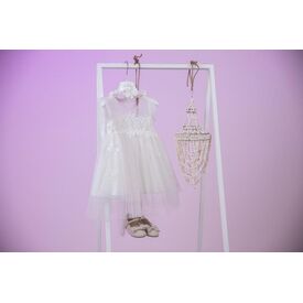 Bambolino:Sofia Βαπτιστικό ρούχο για κορίτσι 9822 - Ρούχα Βάπτισης για Κορίτσι στο Oneirokosmos