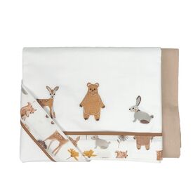 Baby Star Σετ Σεντόνια Κούνιας 3 τεμαχίων Forest Friends - Σεντόνια Κούνιας στο Oneirokosmos