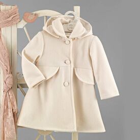 Lollipop Χειμερινό Βαπτιστικό Παλτό για Κορίτσι Εκρού ΠΑ-120 - Ρούχα Βάπτισης για Κορίτσι στο Oneirokosmos