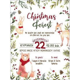 Προσκλητήριο Βάπτισης  Χριστούγεννα Β-019 - Προσκλητήρια... στο Oneirokosmos