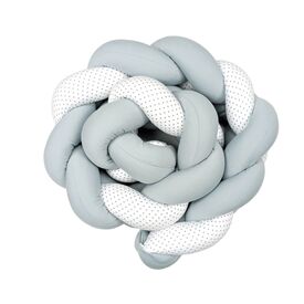 Baby Star  Πάντα Πλεξούδα Γκρι-Γκρι-Λευκό με Αστέρι 19Χ200cm - Πάντες στο Oneirokosmos