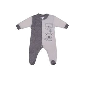 Pretty Baby Βρεφικό Βελουτέ Φορμάκι για Κορίτσι Bears Γκρι-Εκρού - Φορμάκια στο Oneirokosmos