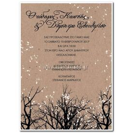 Προσκλητήριο Γάμου Χριστούγεννα Γ-002 - Προσκλητήρια... στο Oneirokosmos