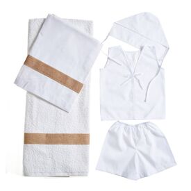 Nuovavita Σετ Βαπτιστικά Λαδόπανα Λ165 Λευκό 5 τεμ. - Λαδόπανα για Αγόρι στο Oneirokosmos