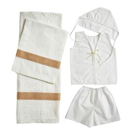 Nuovavita Σετ Βαπτιστικά Λαδόπανα Λ165 Εκρού 5 τεμ. - Λαδόπανα για Αγόρι στο Oneirokosmos