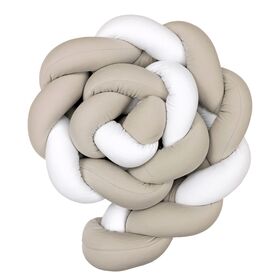 Baby Star  Πάντα Πλεξούδα Μόκα-Μόκα-Λευκό 19Χ200cm - Πάντες στο Oneirokosmos