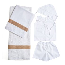 Nuovavita Σετ Βαπτιστικά Λαδόπανα Λ165 Λευκό 5 τεμ. - Λαδόπανα για Αγόρι στο Oneirokosmos