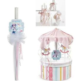 Σετ Βάπτισης Minnie Mouse Carousel Ν184 - Για Κορίτσι στο Oneirokosmos