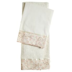 Nuovavita Σετ Βαπτιστικά Λαδόπανα με Δαντέλα και Παγέτα Εκρού Λ230 - Λαδόπανα για Κορίτσι στο Oneirokosmos