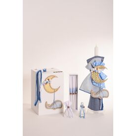 Il SorrisoΣετ Βάπτισης Φάλαινα και Φεγγάρι - Για Αγόρι στο Oneirokosmos