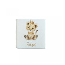 Μπομπονιέρα Βάπτισης Εκτυπωμένο Μάρμαρο Σουβέρ Τιγράκι ΕΜ337 - Για Αγόρι στο Oneirokosmos