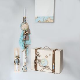 Loukia Χειροποίητο Σετ Βάπτισης Μικρός Πρίγκηπας για Αγόρι VAP444L - Για Αγόρι στο Oneirokosmos