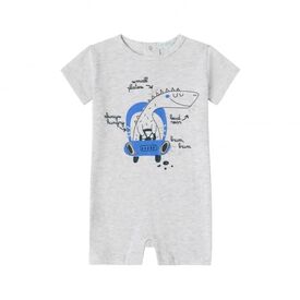 Amomi Βρεφικό Φορμάκι για Αγόρι Dinosaur Γκρι 73034 - Φορμάκια στο Oneirokosmos