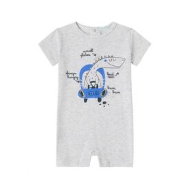 Amomi Βρεφικό Φορμάκι για Αγόρι Dinosaur Γκρι 73034 - Φορμάκια στο Oneirokosmos