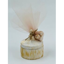 Μπομπονιέρα Βάπτισης Υγρής Πορσελάνης Gold Watercolor EPRIT0010GW - Μπομπονιέρες Γάμου στο Oneirokosmos