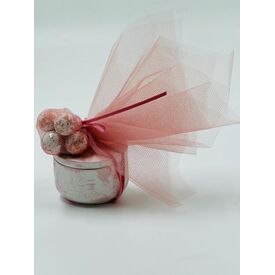 Μπομπονιέρα Βάπτισης Υγρής Πορσελάνης Pink Watercolor  EPRITPW0003 - Για Κορίτσι στο Oneirokosmos