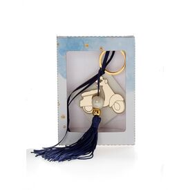 Μπομπονιέρα Χάρτινο Κουτάκι με Αρωματική Βάση και Χρυσό Πλέξιγκλας Βέσπα Κ-1 - Για Αγόρι στο Oneirokosmos