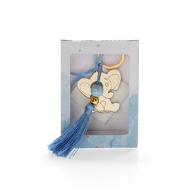 Μπομπονιέρα Χάρτινο Κουτάκι με Αρωματική Βάση και Χρυσό Πλέξιγκλας Ελεφαντάκι Κ-4 - Για Αγόρι στο Oneirokosmos
