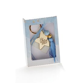 Μπομπονιέρα Χάρτινο Κουτάκι με Αρωματική Βάση και Χρυσό Πλέξιγκλας Αστέρι Κ-6 - Για Αγόρι στο Oneirokosmos