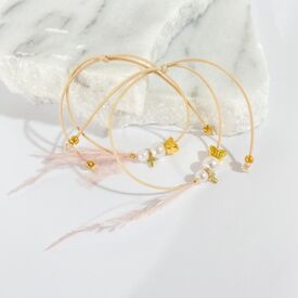 Afitexno Μαρτυρικό Βάπτισης Βραχιόλι με Μεταξωτό Κορδόνι και Στοιχείο Πεταλούδα 24κ. 50τεμ. 24005 - Για Κορίτσι στο Oneirokosmos