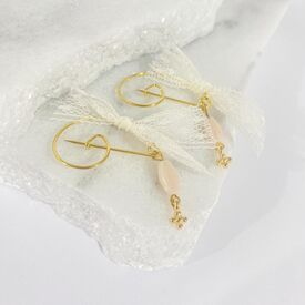 Afitexno Μαρτυρικό Βάπτισης Παραμάνα με Επίχρυσο Σταυρό 24κ 50τεμ. 24009 - Για Κορίτσι στο Oneirokosmos