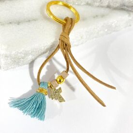 Afitexno Μαρτυρικό Βάπτισης Μπρελόκ Σουέτ με Επίχρυσο Σταυρό 50τεμ. 24055 - Για Αγόρι στο Oneirokosmos