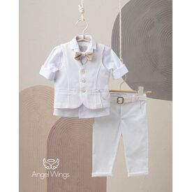 Angel Wings Βαπτιστικά Ρούχα για Αγόρι Leonard Σχέδιο 168 - Ρούχα Βάπτισης για Αγόρι στο Oneirokosmos