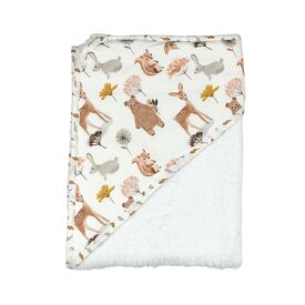 Baby Star Μπουρνούζι Τρίγωνο Forest Friends Λευκό 9987.Λ - Πετσέτες-Μπουρνούζια στο Oneirokosmos