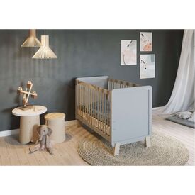 Niko Βρεφική Κούνια Γκρι 60Χ120 - Βρεφικά Κρεβατάκια Κούνιες Μωρού στο Oneirokosmos