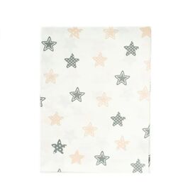 Dimcol Πάνα Αγκαλιάς Χασέ Cotton 100% 80x80 εκ.  Star Grey 103 - Πάνες-Λαβέτες-Σελτέδες στο Oneirokosmos