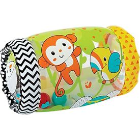 Infantino Παιχνίδι Δραστηριοτήτων - Φουσκωτός Κύλινδρος Jungle Peek & Roll B-315003-02 - Βρεφικά Παιχνίδια στο Oneirokosmos