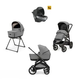 Inglesina Σύστημα Μεταφοράς Quattro Aptica XT 2025 Canyon Grey με Σκελετό Black και κάθισμα αυτοκινήτου Darwin KA71S0CNG - Πολυκαρότσια, Συστήματα Μεταφοράς στο Oneirokosmos