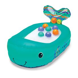 Infantino Whale Bubble Ball with Temperature sensor, Inflatable Bath Tub B-305016-13 - Εκπαιδευτικά Παιχνίδια στο Oneirokosmos