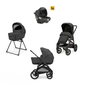 Inglesina Σύστημα Μεταφοράς Quattro Aptica XT 2025 Magnet Grey με Σκελετό Black και κάθισμα αυτοκινήτου Darwin KA71S0MGG - Πολυκαρότσια, Συστήματα Μεταφοράς στο Oneirokosmos