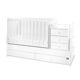 Lorelli Πολυμορφικό Κρεβάτι Maxi Plus White 10150580024P - Βρεφικά Πολυμορφικά Κρεβατάκια στο Oneirokosmos