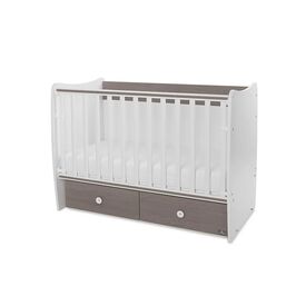 Lorelli Κρεβάτι Matrix 60x120 White & Coffee 10150600042P - Βρεφικά Κρεβατάκια Κούνιες Μωρού στο Oneirokosmos