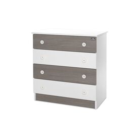 Lorelli Συρταριέρα Dresser 81x50x86cm White & Coffee 10170070042A - Σιφονιέρες - Αλλαξιέρες στο Oneirokosmos