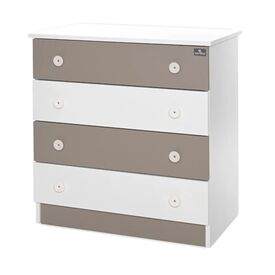 Lorelli Συρταριέρα Dresser 81x50x86cm White & String 10170070046A - Σιφονιέρες - Αλλαξιέρες στο Oneirokosmos