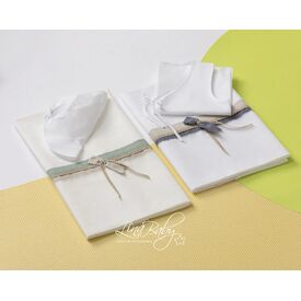 Lina Baby Σετ Λαδόπανο Aldo 1555, Λευκό / Μπλε / Γκρι - Λαδόπανα για Αγόρι στο Oneirokosmos