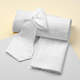 Lina Baby Σετ Λαδόπανο Nervir 1465, Λευκό - Λαδόπανα για Αγόρι στο Oneirokosmos