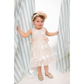 Bambolino: Reggina Βαπτιστικό ρούχο για κορίτσι 1609 - Ρούχα Βάπτισης για Κορίτσι στο Oneirokosmos