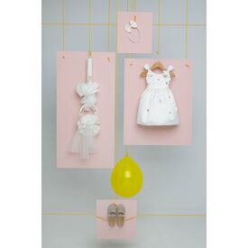 Bambolino: Sandra Βαπτιστικό ρούχο για κορίτσι 1625 - Ρούχα Βάπτισης για Κορίτσι στο Oneirokosmos