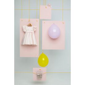 Bambolino: Rozalia Βαπτιστικό ρούχο για κορίτσι 1645 - Ρούχα Βάπτισης για Κορίτσι στο Oneirokosmos