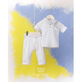 Angel Wings Βαπτιστικό Ρούχο για Αγόρι Aristotele Σχέδιο 209 - Ρούχα Βάπτισης για Αγόρι στο Oneirokosmos